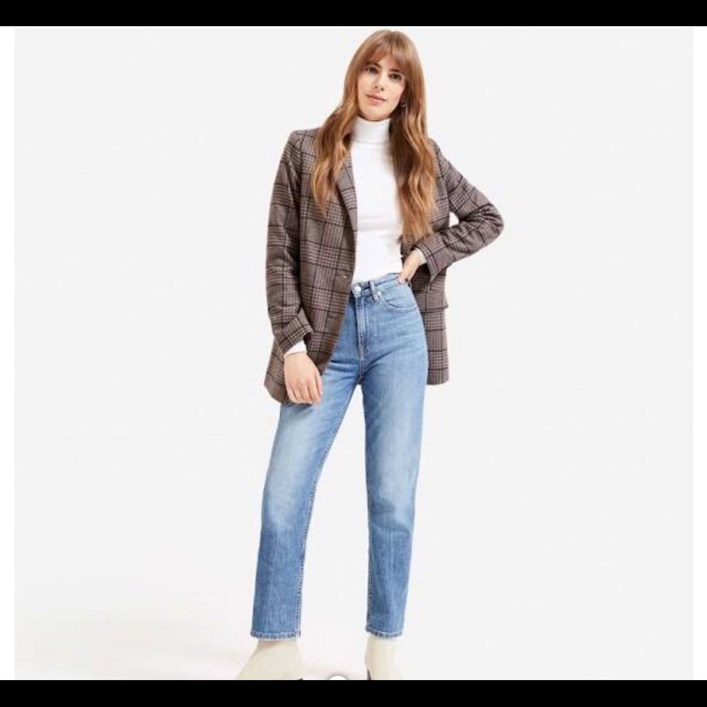 Everlane High Rise Straight Jeans